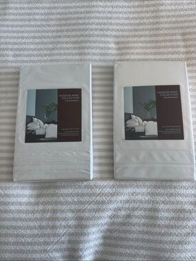 Hudson Park Collection White Pillowcases - Set of 2